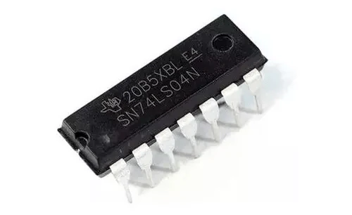 Compuerta Lógica NOT HEX 2-Input 74LS04 